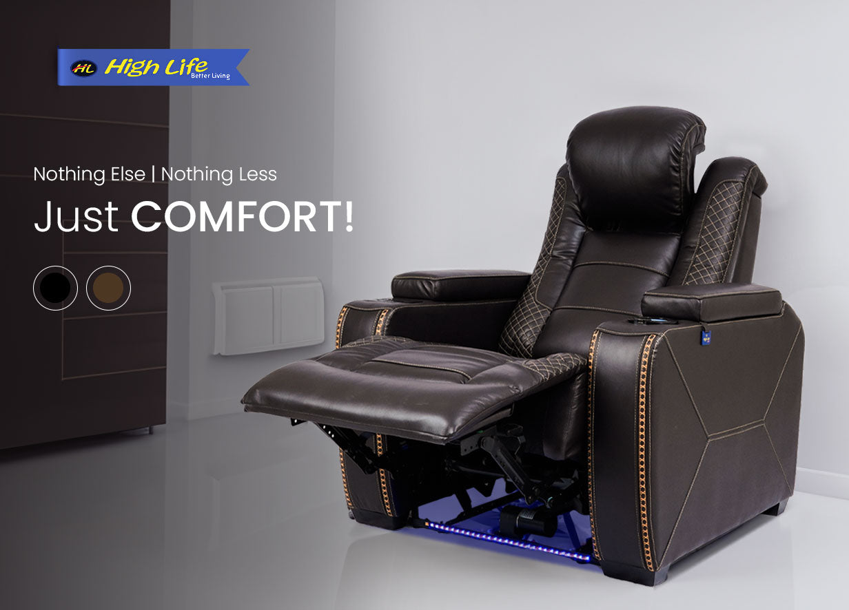 HIGH LIFE Triple Motor, Original Leather Power Recliner - MR 2003