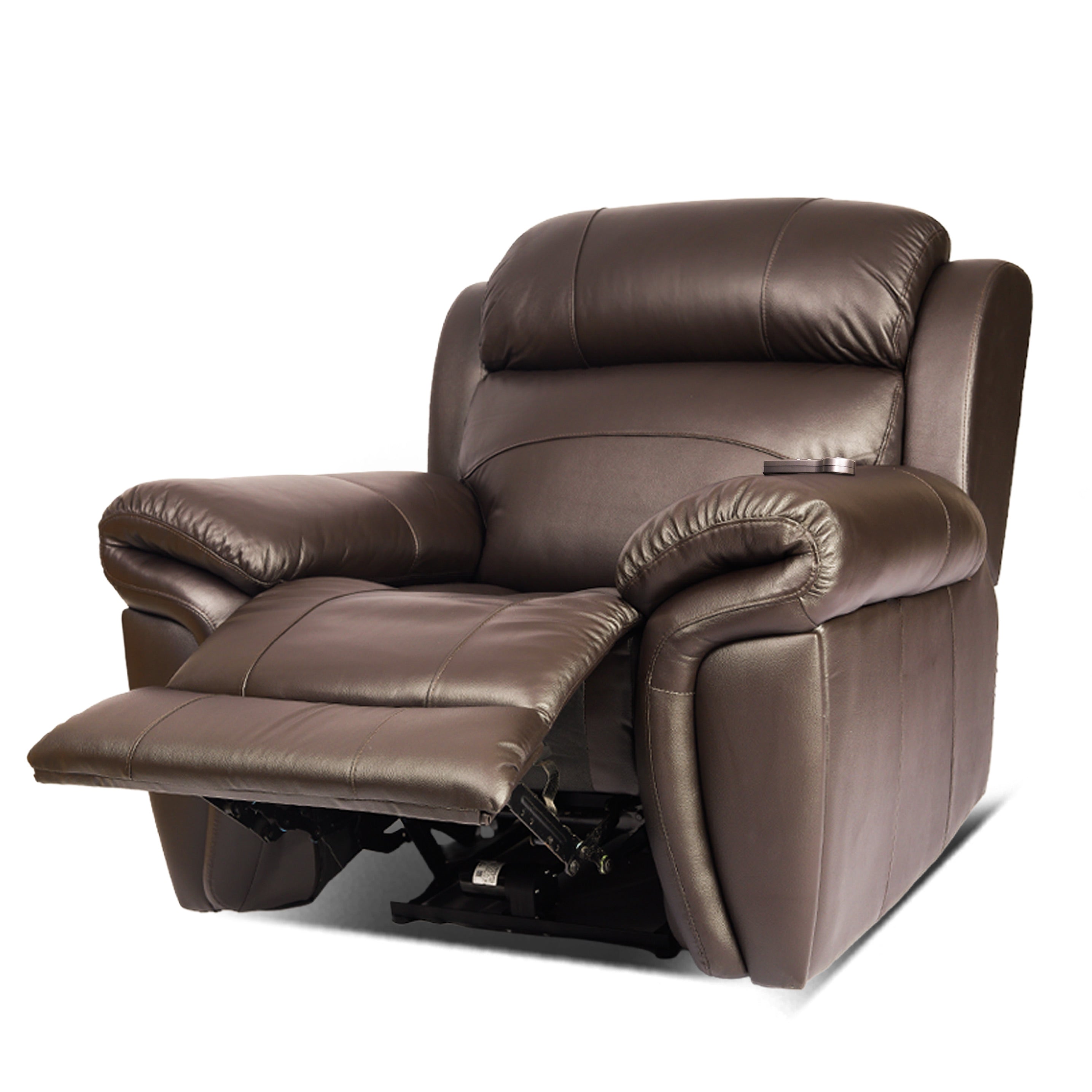 HIGH LIFE Recliner Sofa. Three motor power recliner, powered lumbar and powered headrest. Real Nappa Leather.