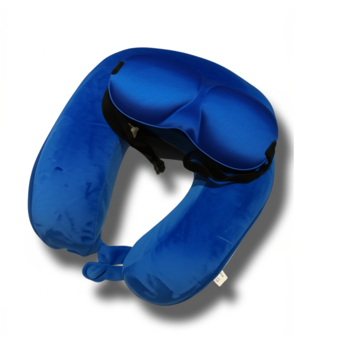 Solid Memory Pillow (F-09) with eye mask