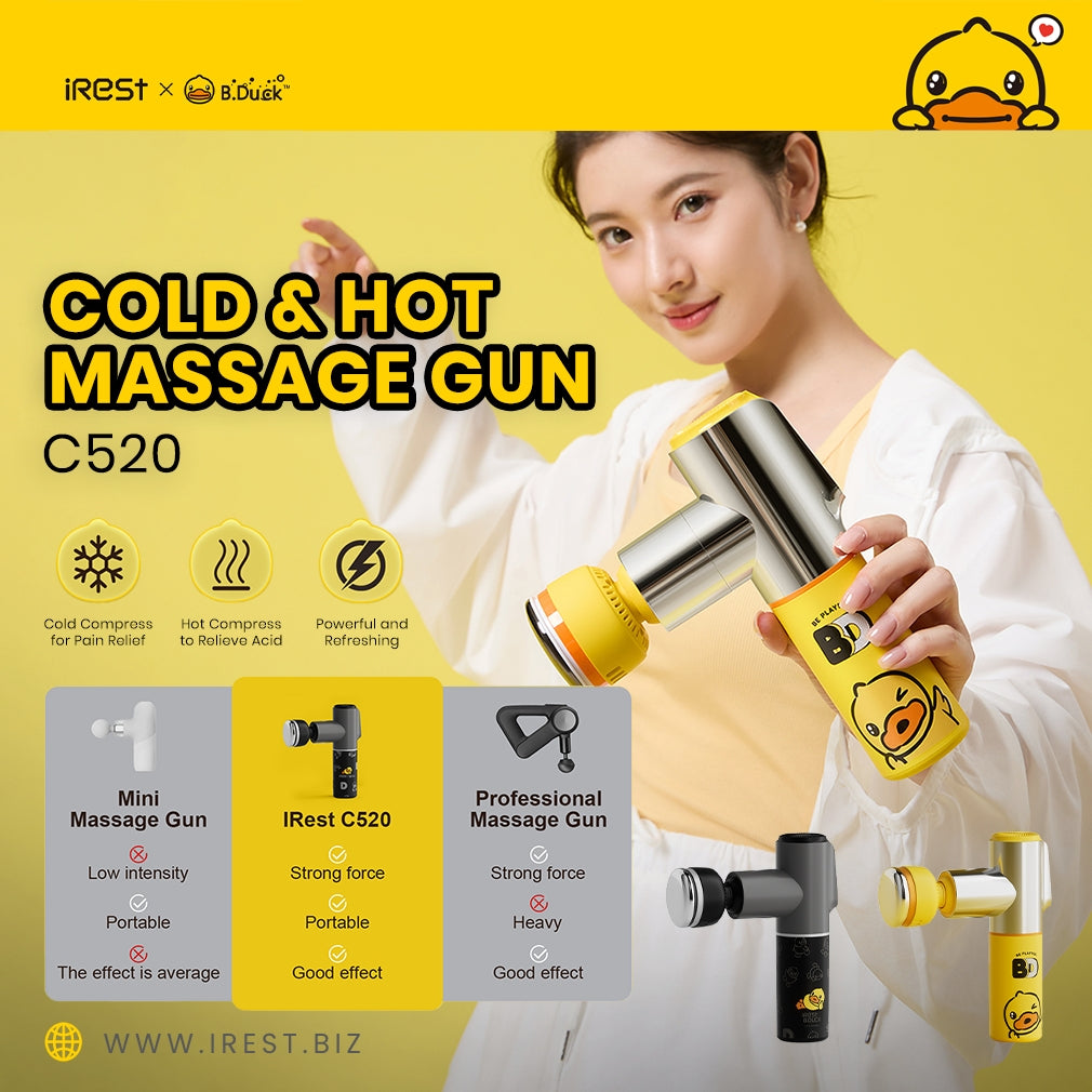 iRest x B.Duck Massage Gun Hot & Cold High LIfe.