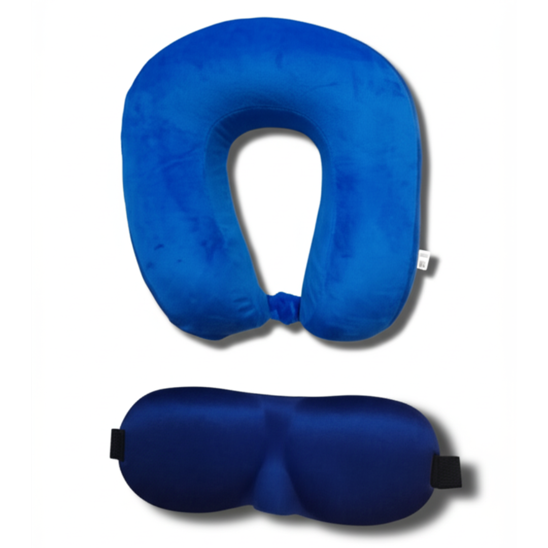 Solid Memory Pillow (F-09) with eye mask