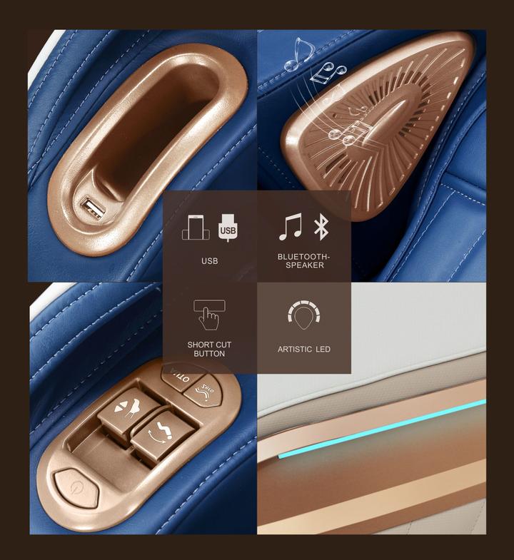 Blue Massage Chair - iRest MASSAGE CHAIR | HIGH LIFE