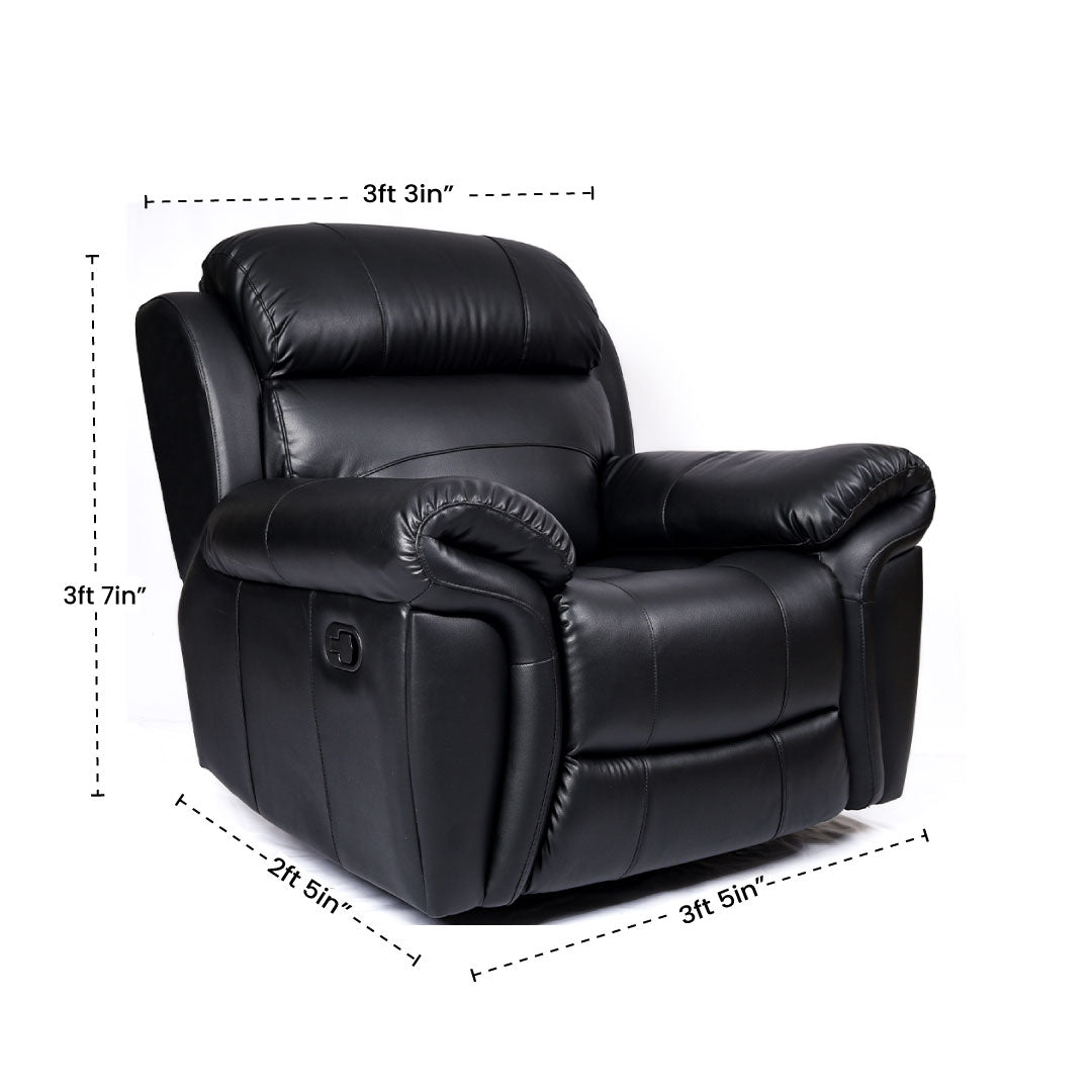 HIGH LIFE Recliner Sofa. Three motor power recliner, powered lumbar and powered headrest. Real Nappa Leather.