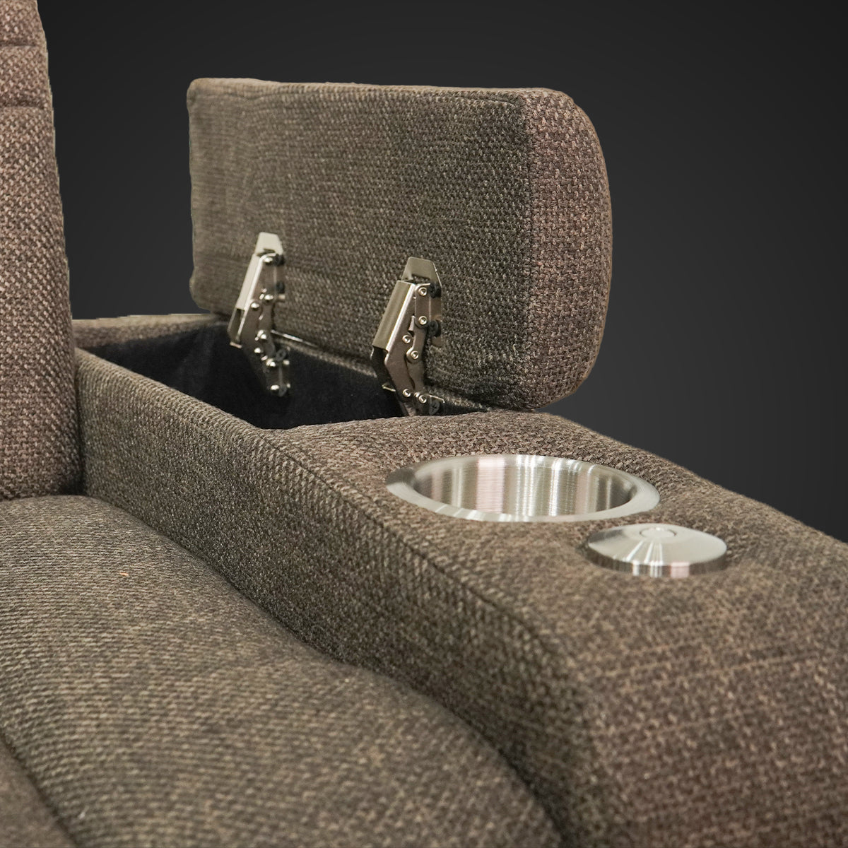 High Life Antonnio Premium Electric Recliner with LED Base Lighting and Cup Holders & Slide Table