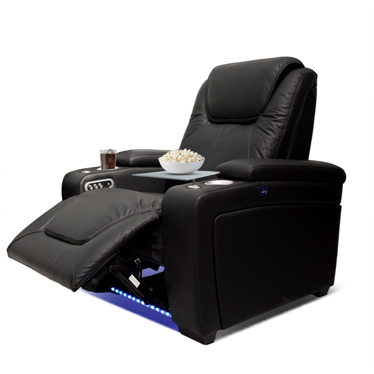 HighLife Real Leather Cloud Rest Recliner Sofa - Triple Motor Power Chair .