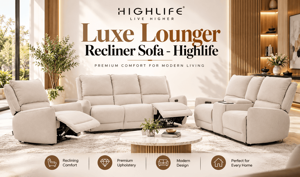 High Life Luxe Lounger Recliner Sofa Set | Pakistan