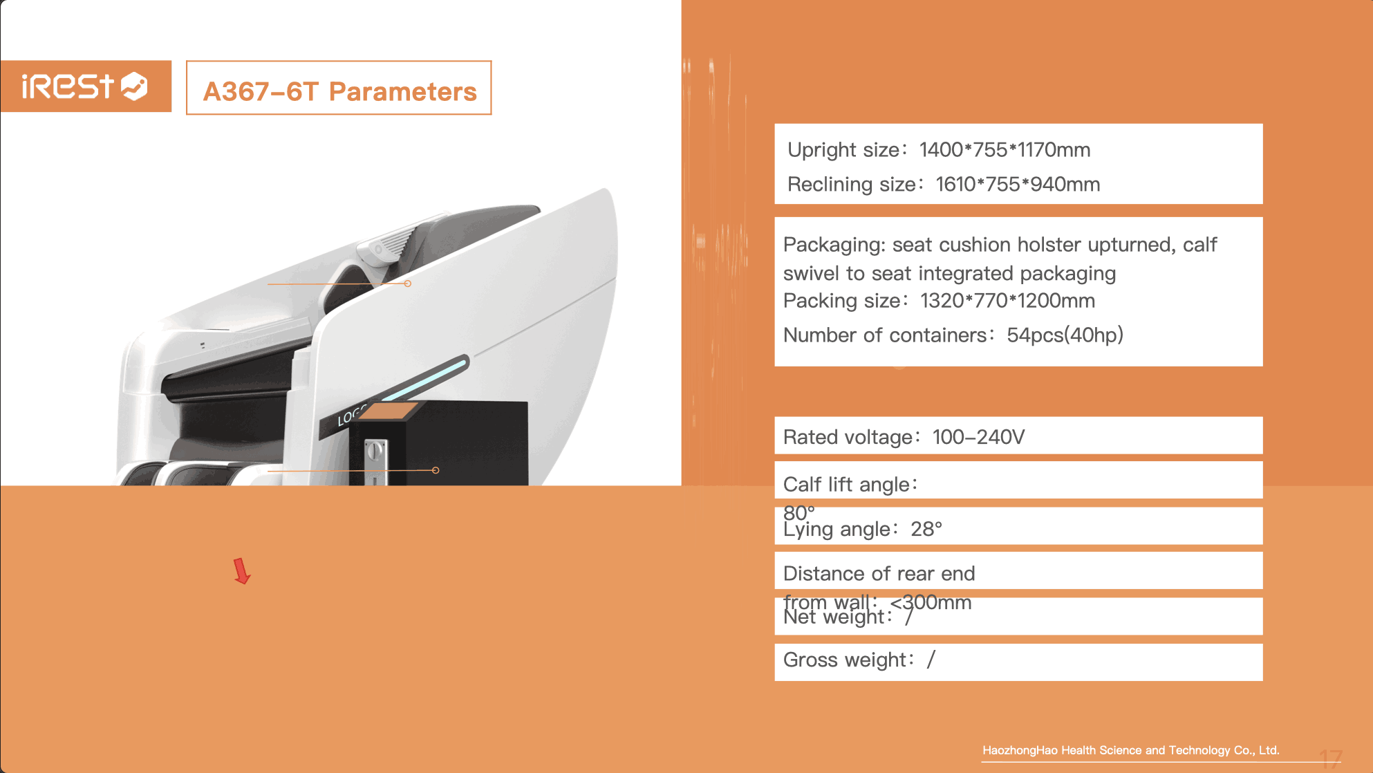 iRest A367-6T Highlife Professional Shared Massage Chair price in Pakistan