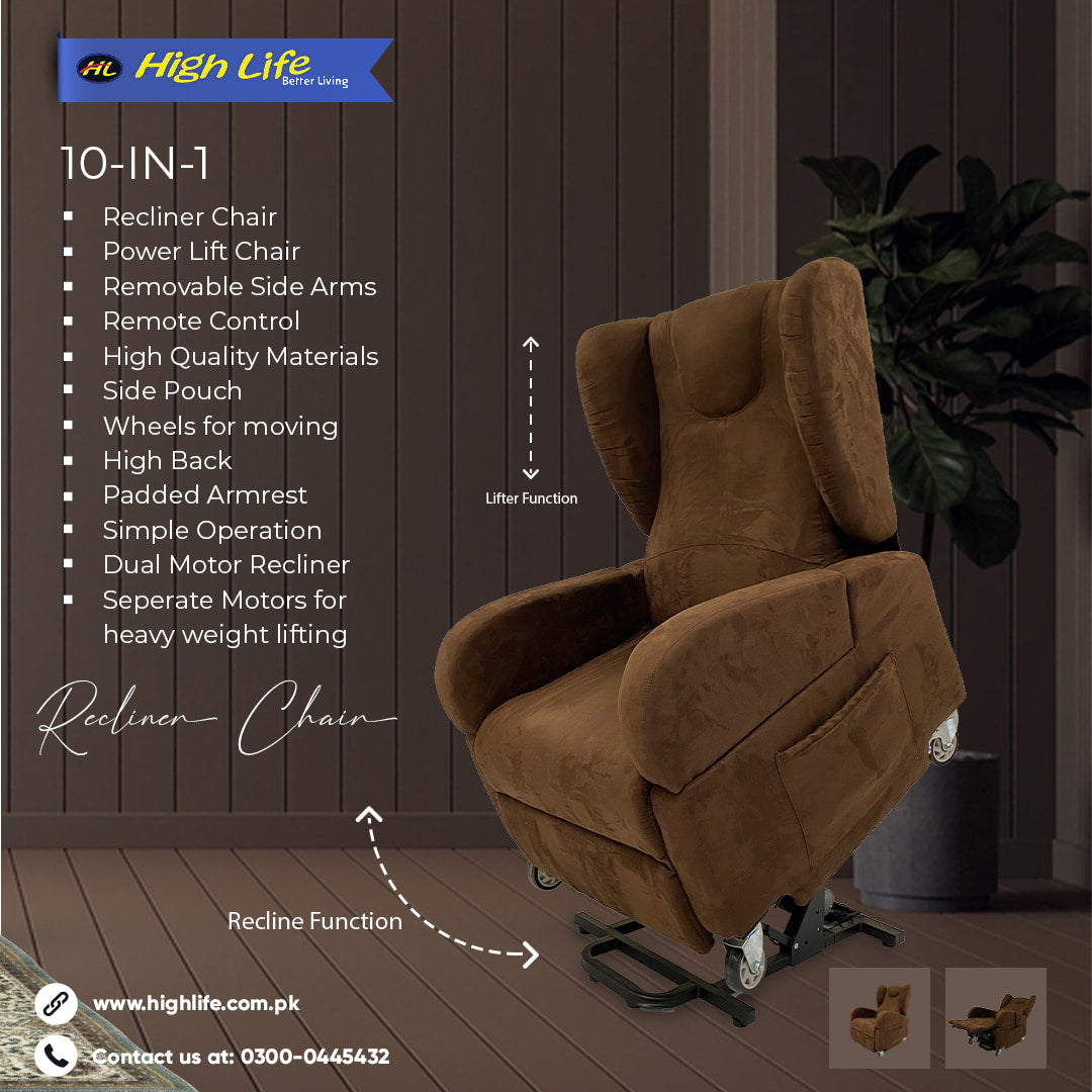 Highlife Lift Recliner Wheelchair Sofa price online in Pakistan
