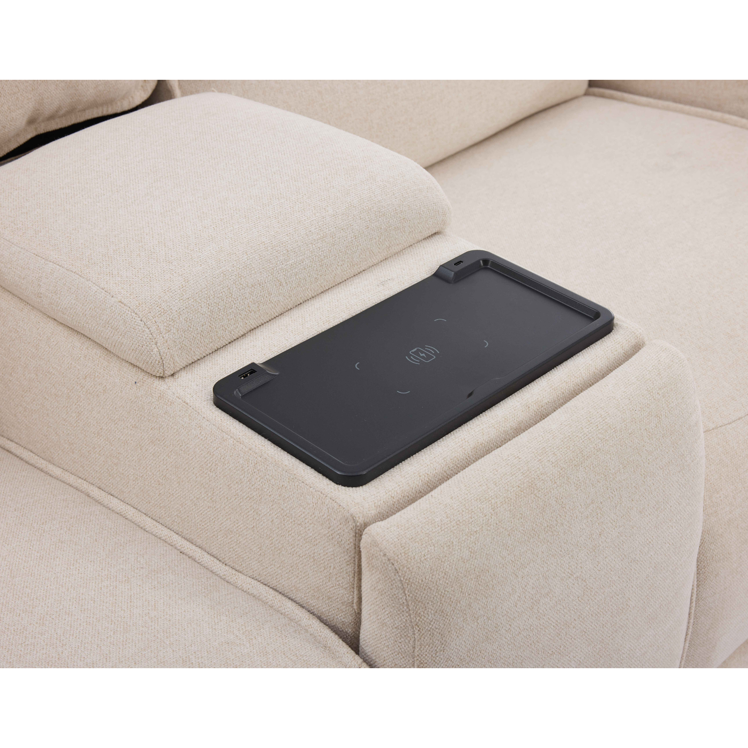 2-Seater Power Recliner Sofa with Console | Luxe Lounge Series | Wireless Charging & Storage price in pakistan