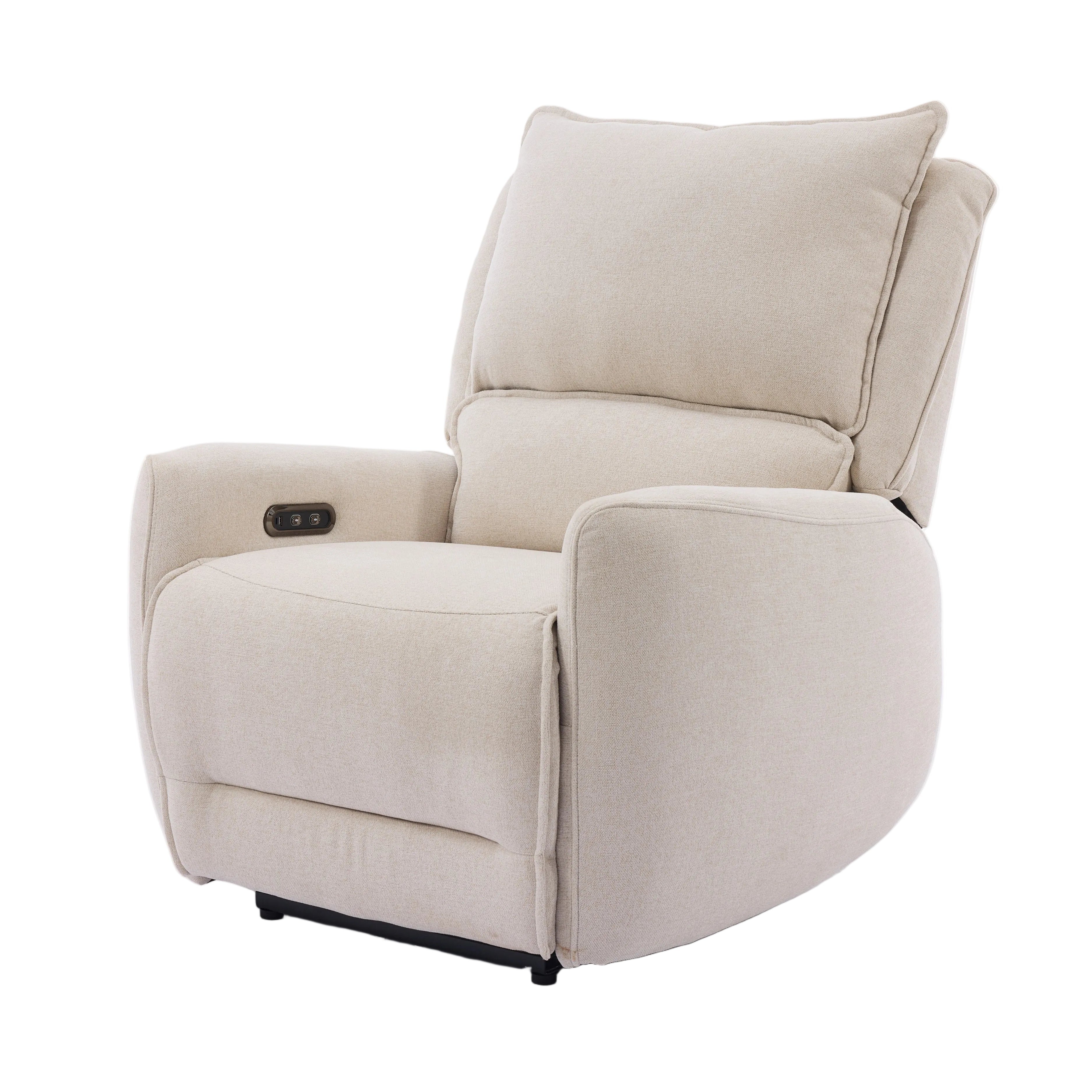 Single Power Recliner Chair with USB Charging | Luxe Lounge Series | Premium Comfort Seating