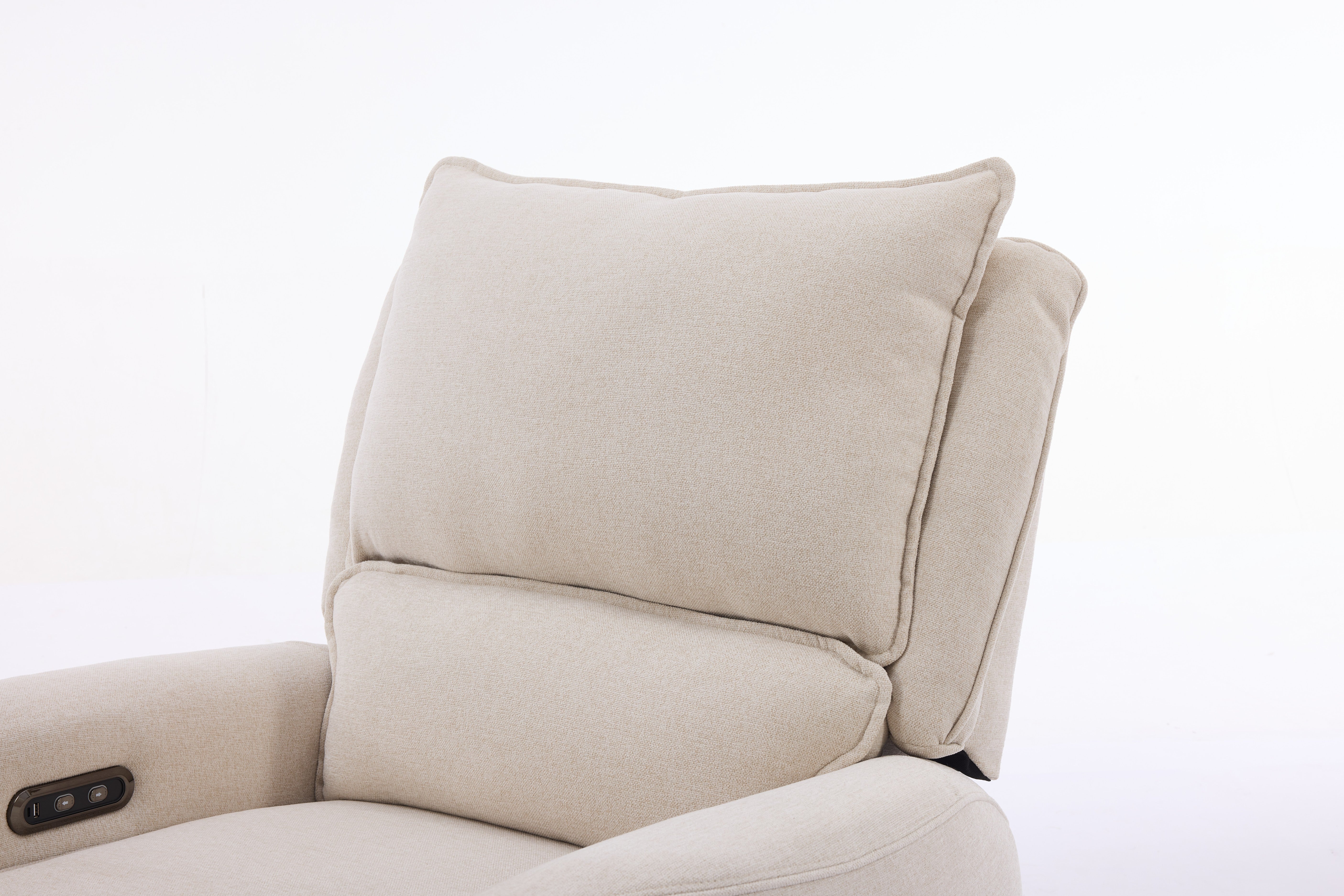 Single Power Recliner Chair with USB Charging | Luxe Lounge Series | Premium Comfort Seating