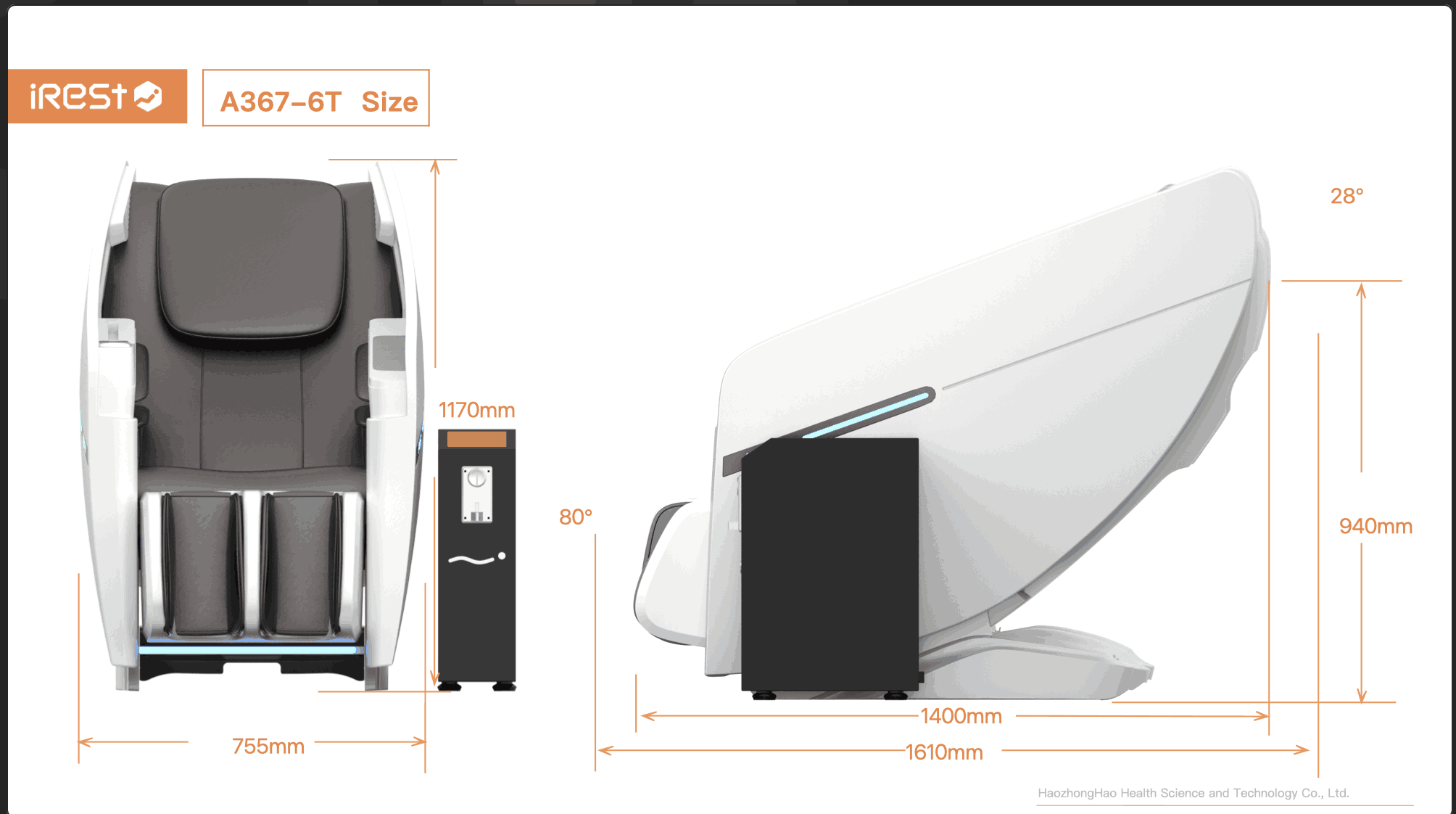 iRest A367-6T Highlife Professional Shared Massage Chair price in Pakistan