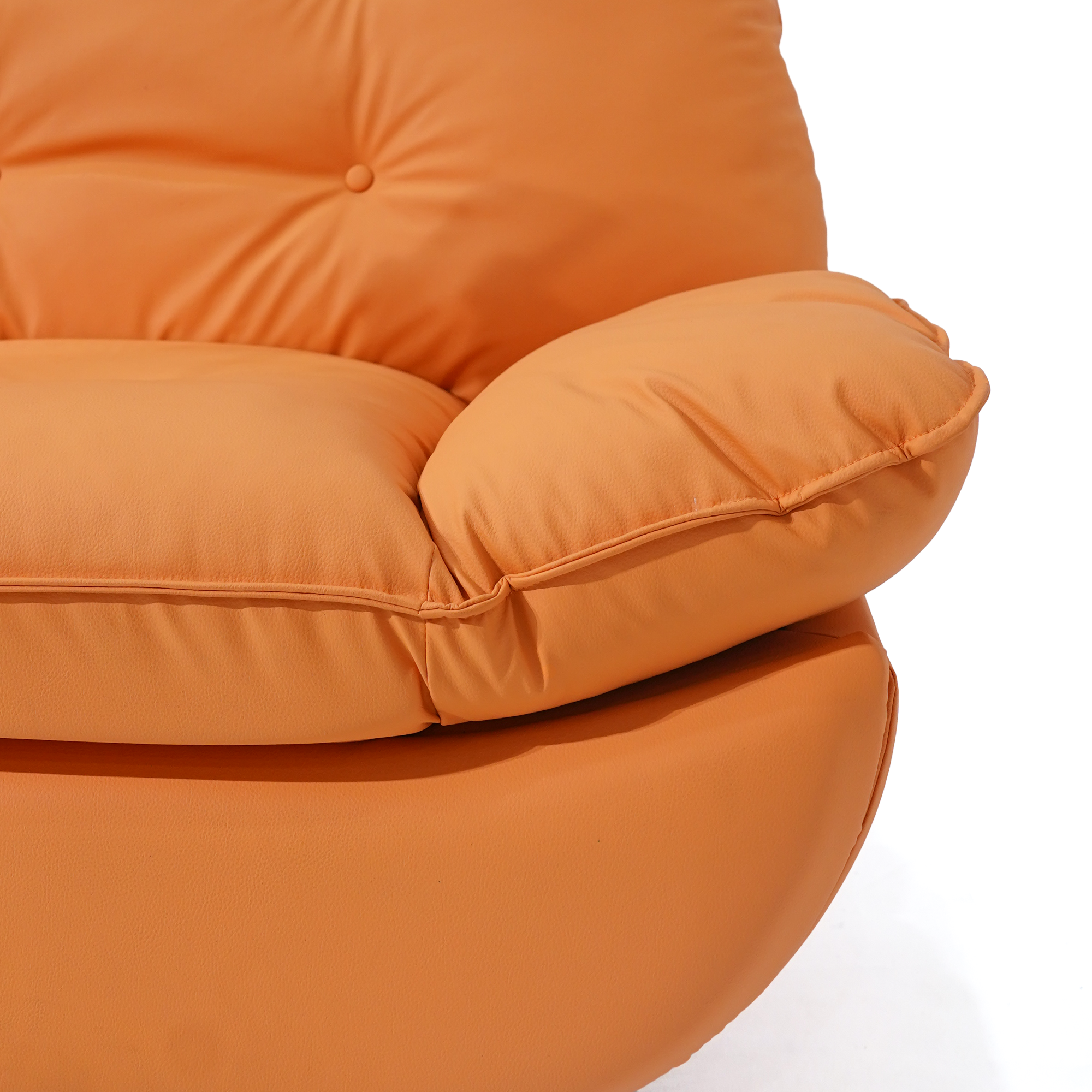 LRE138 recliner available in vibrant orange and elegant cream color options.