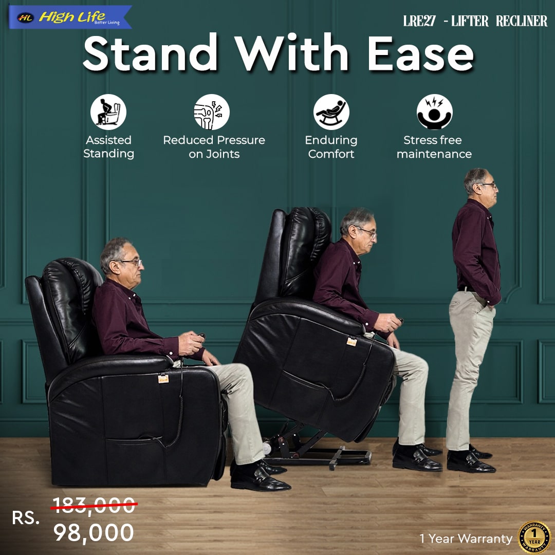 Black Leather Recliner lifter in Pakistan