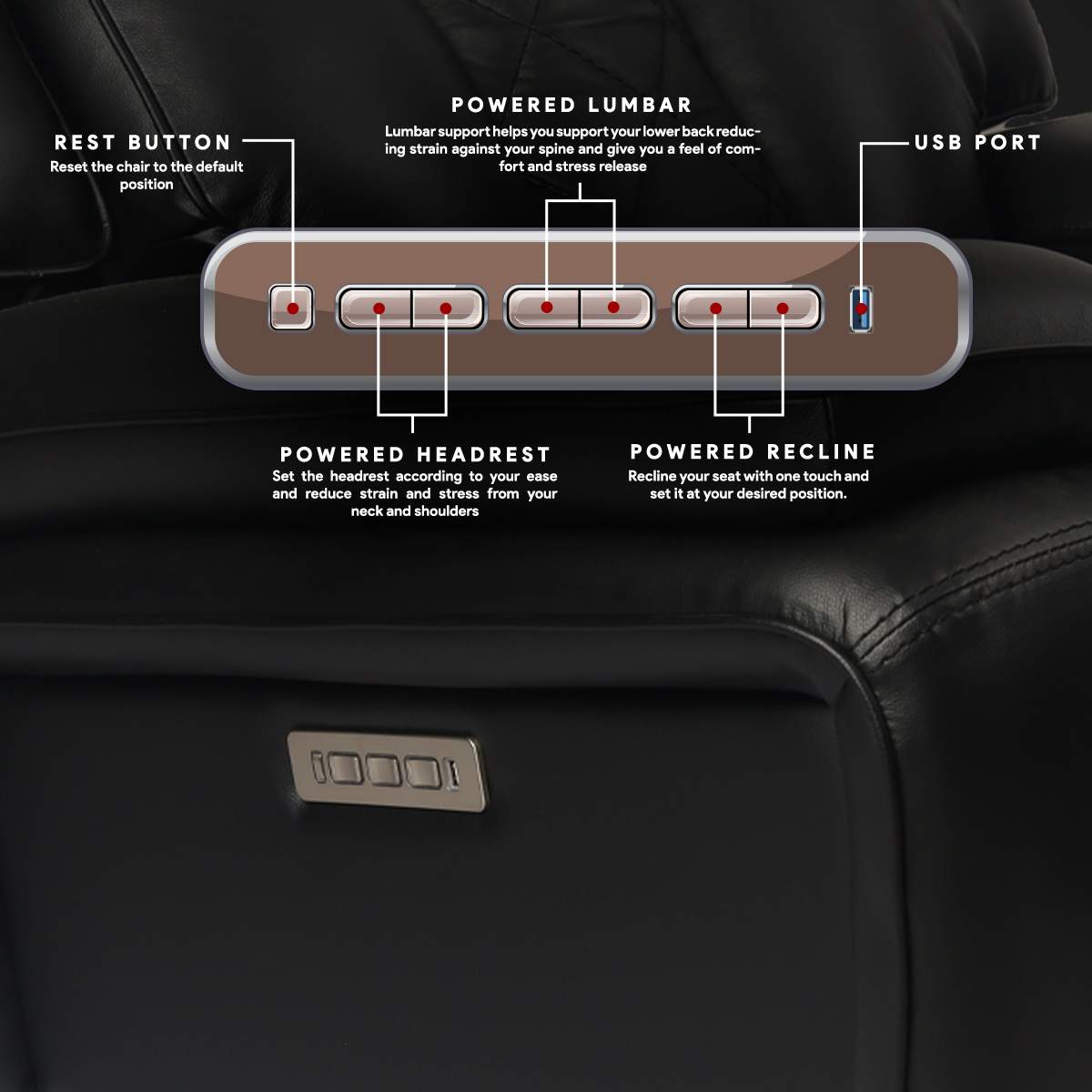 Highlife Power Recliner - MR 6008 price in pakistan