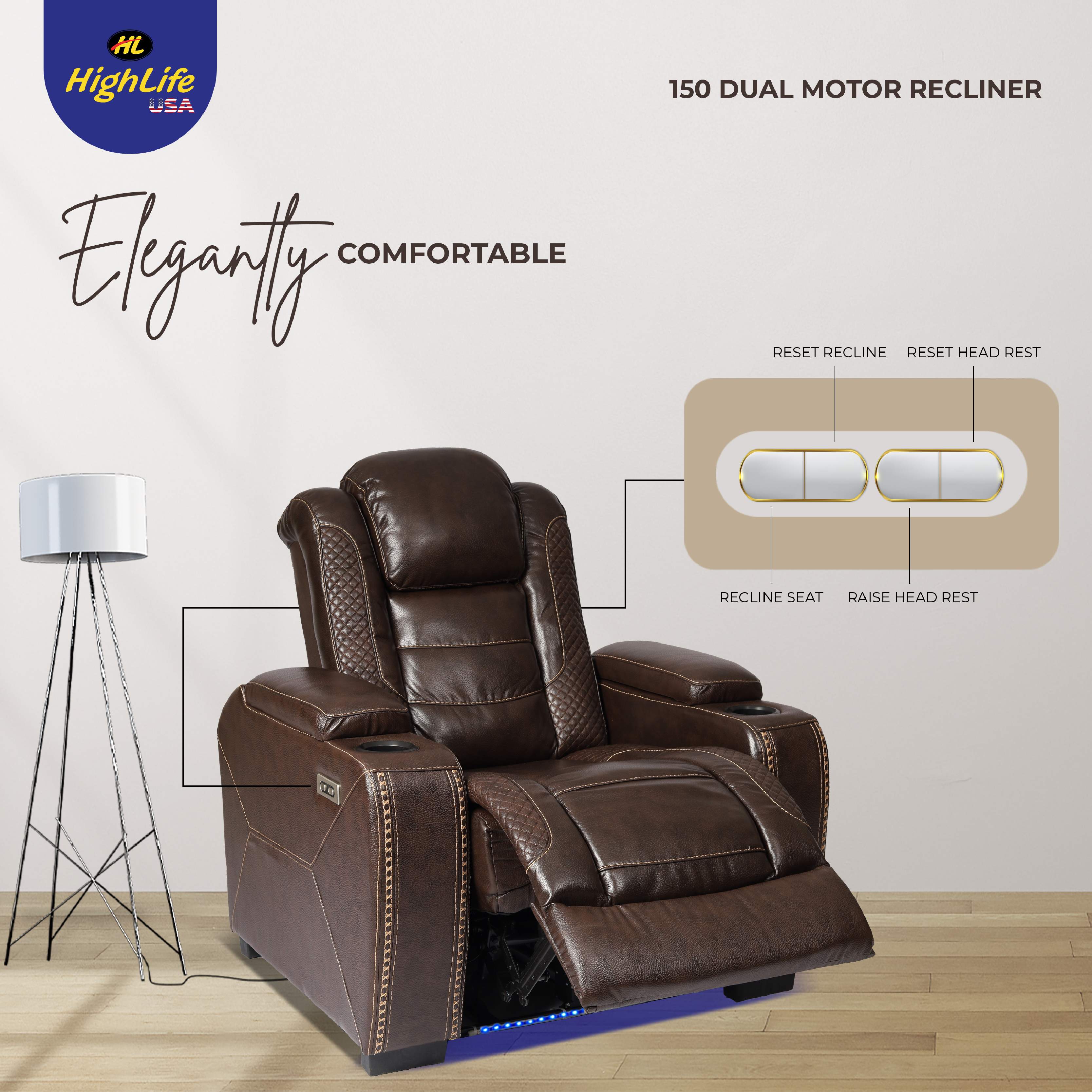 Highlife Recliner Home Theater Sofa price in pakistan