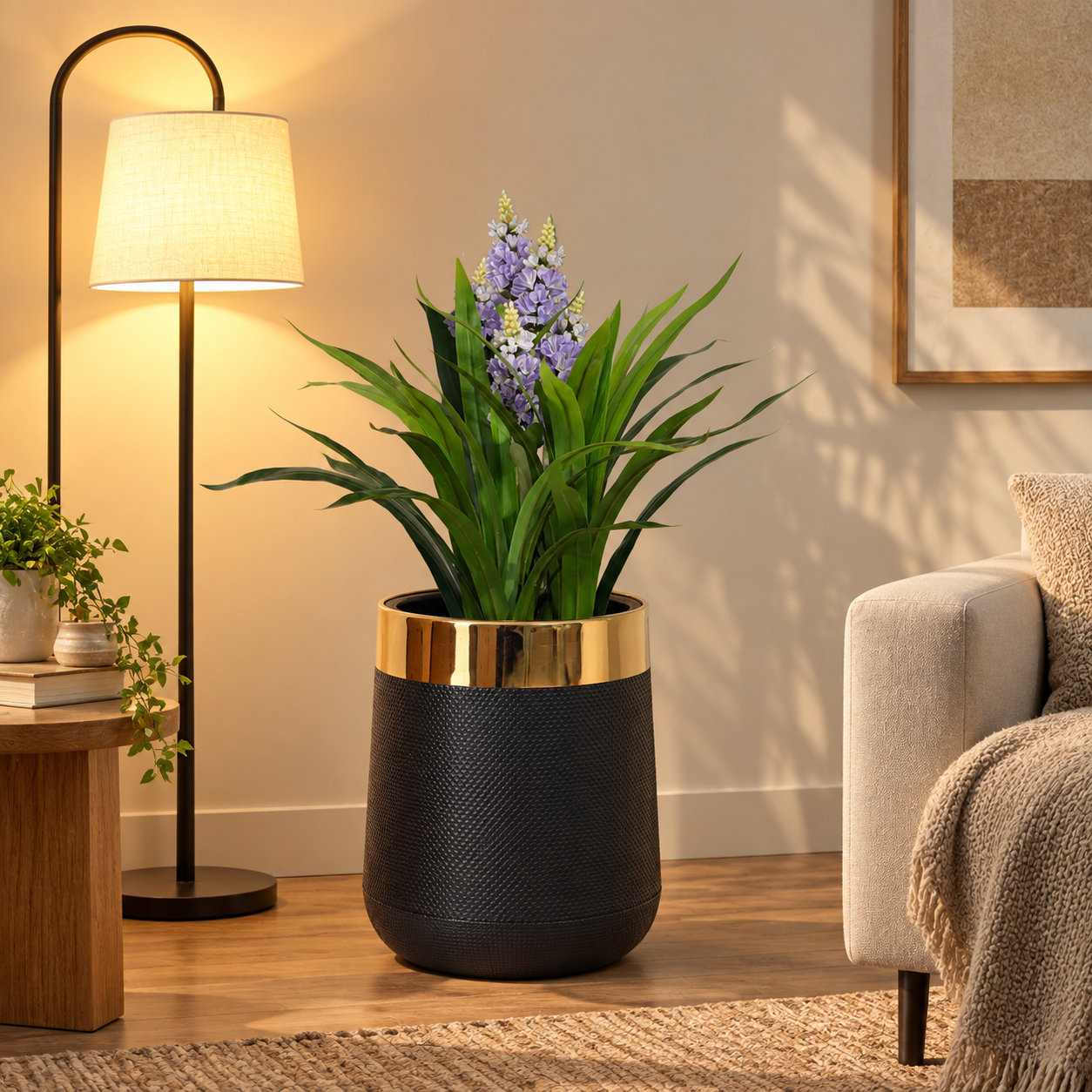 High Life artificial lavender hyacinth table plant with purple flowers price in Pakistan