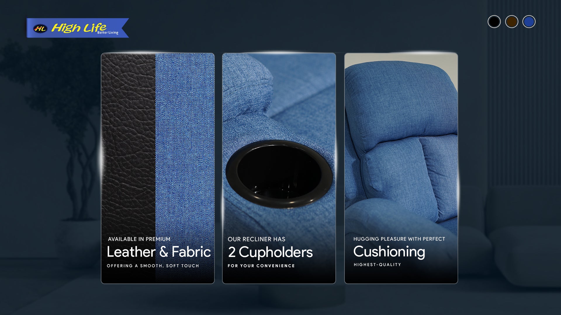 Highlife LRE-80 Premium Manual Recliner Sofa price in pakistan