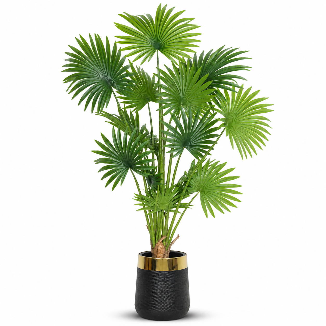 High Life Artificial Fan Palm Tree – 6 Feet Ultra-Realistic Decorative Indoor Plant
