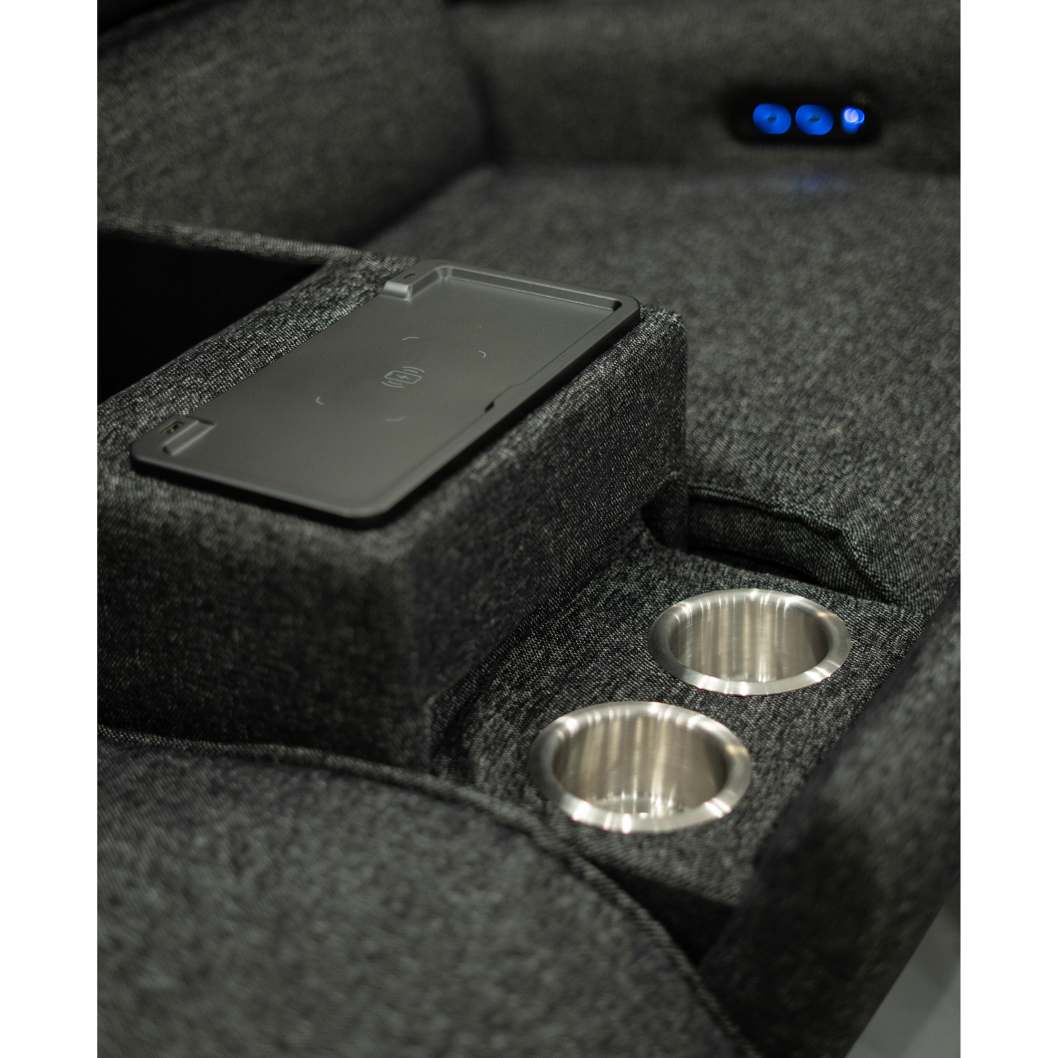 2-Seater Power Recliner Sofa with Console | Luxe Lounge Series | Wireless Charging & Storage price in pakistan