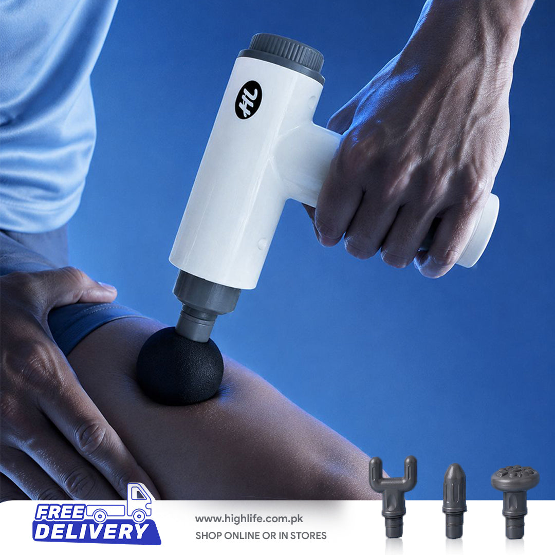 High Life PowerFlex Gun Massage – Deep Tissue Massage Gun for Muscle Relief