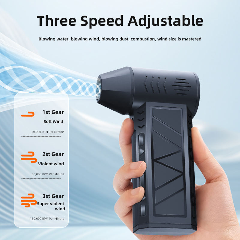 Highlife 130,000 RPM Mini High-Speed Mini Turbo Jet Fan | Rechargeable Cordless Air Duster & Powerful Electric Blower